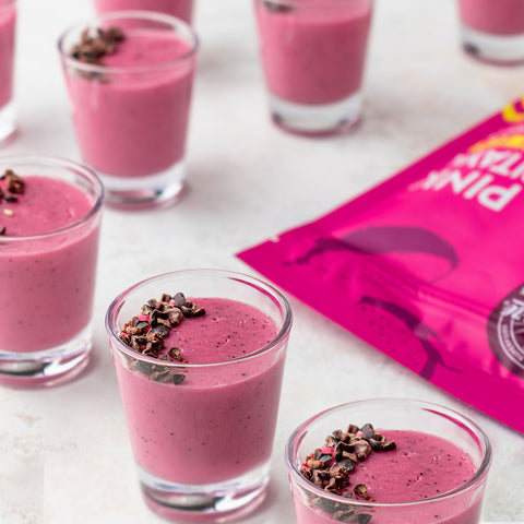 Pink Pitaya Panna Cotta Shots