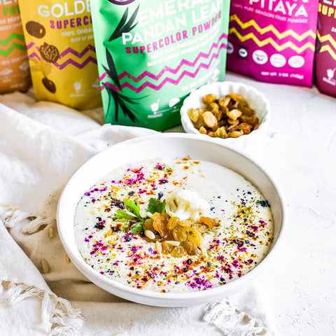 Creamy Cauliflower Rainbow Soup