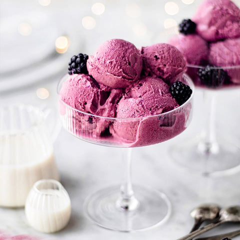 Garnet Elderberry Blackberry Blueberry Ice Cream