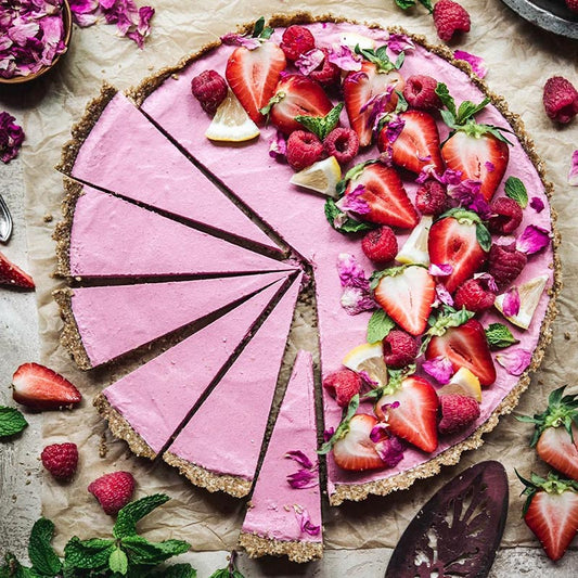 Suncore Foods Strawberry Rose Mousse Tart