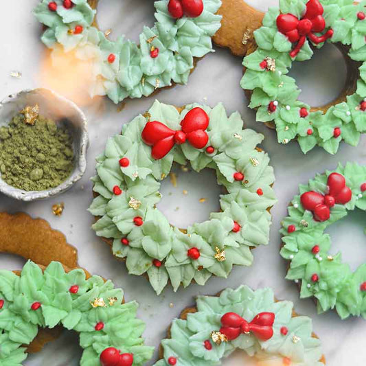 Suncore Foods Almond Cinnamon Emerald Pandan Wreath Cookies