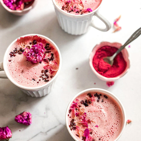 Red Beet Rose Lattes