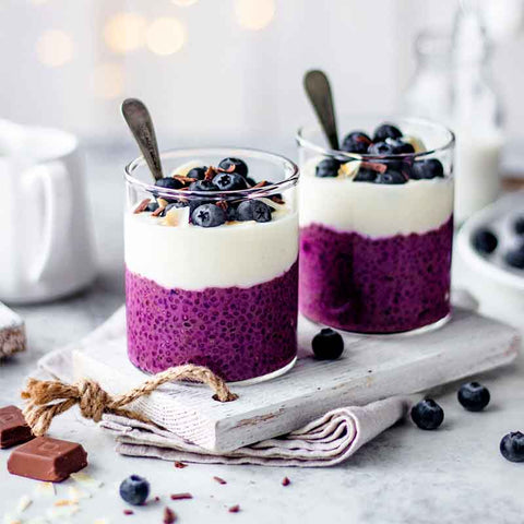 Blueberry Chia Pudding Parfait