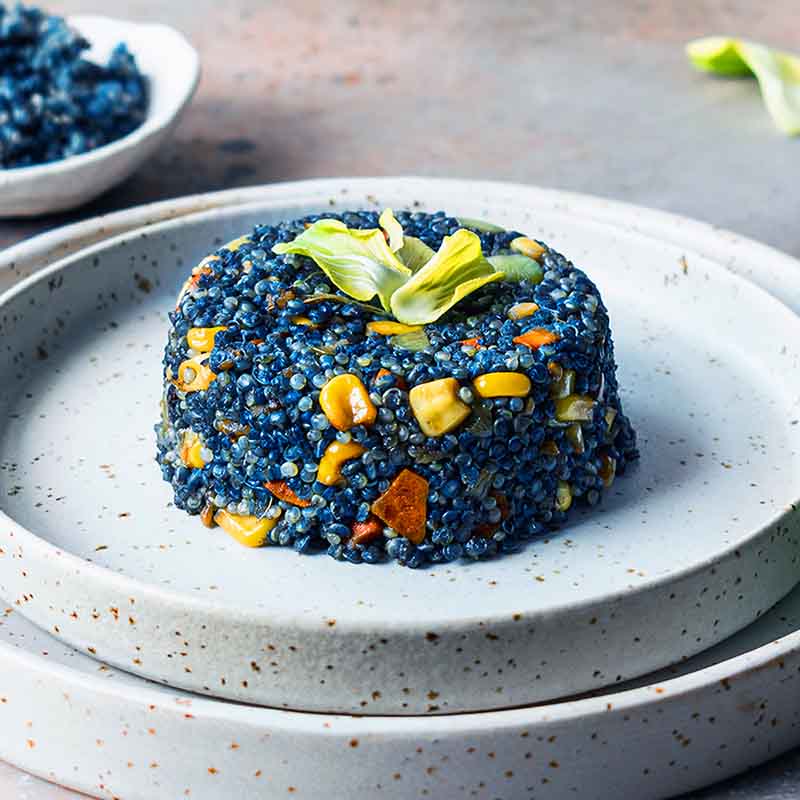 Suncore Foods Blue Butterfly Pea Spirulina Quinoa Fried Rice