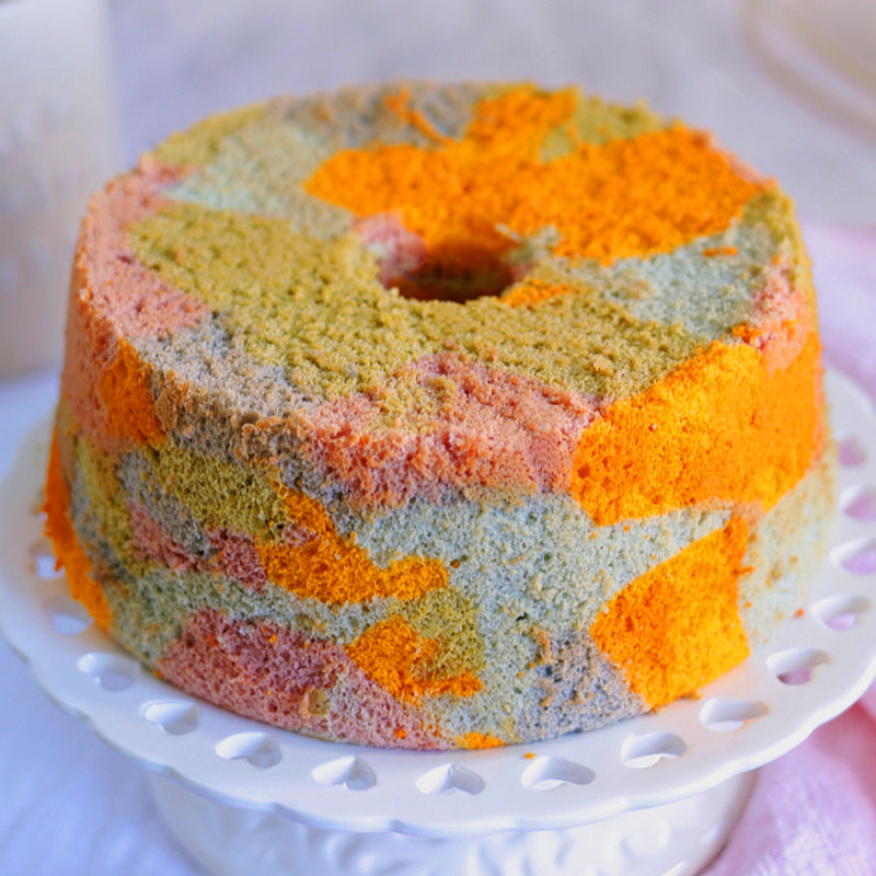 Suncore Foods Camouflage Rainbow Chiffon Cake