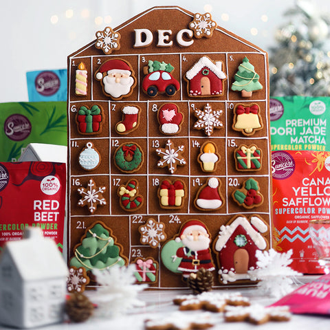 Christmas Calendar Gingerbread Cookies