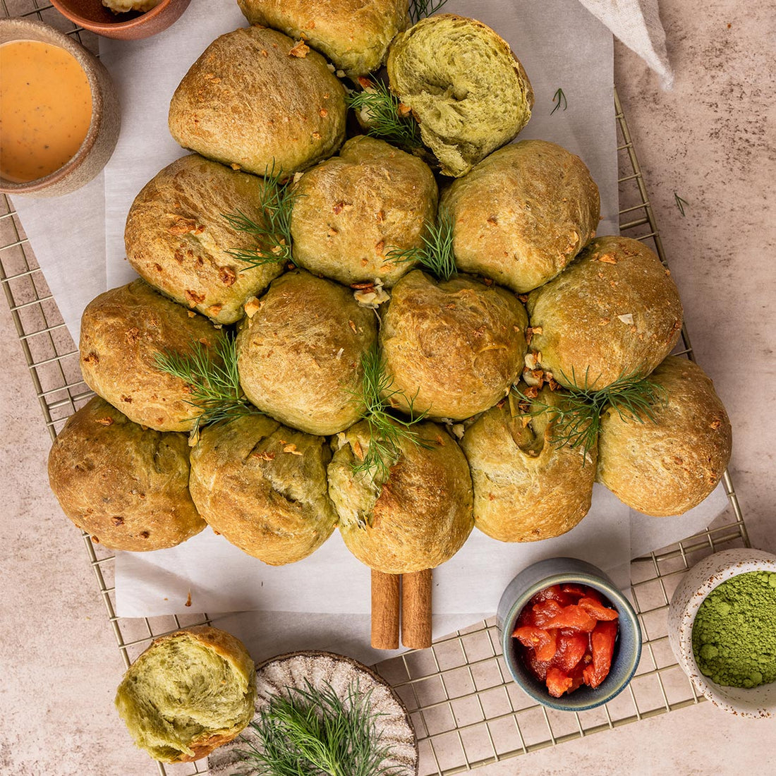 Suncore Foods® Christmas Tree Dinner Rolls