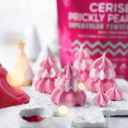 Suncore Foods Pink Christmas Tree Meringue Cookies
