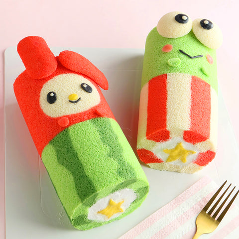 Cute Animals Roll Cake