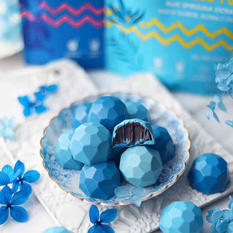 Double Dreamy Blues Sparkly Gem Chocolates