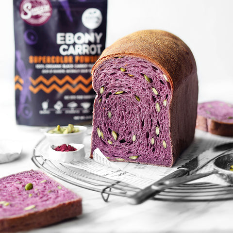 Ebony Carrot Pumpkin Seed Loaf Bread