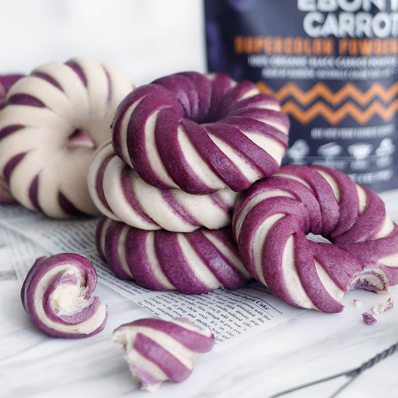 Suncore Foods Ebony Carrot Swirl Steamed Buns