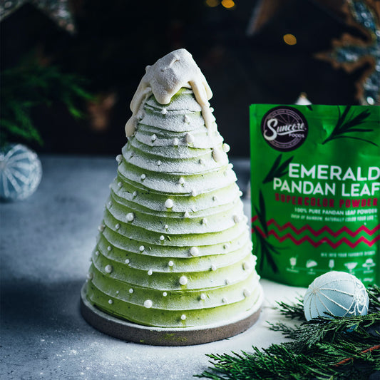 Suncore Foods Emerald Pandan Christmas Tree Cake