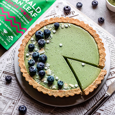 Emerald Pandan Leaf Coconut Tart