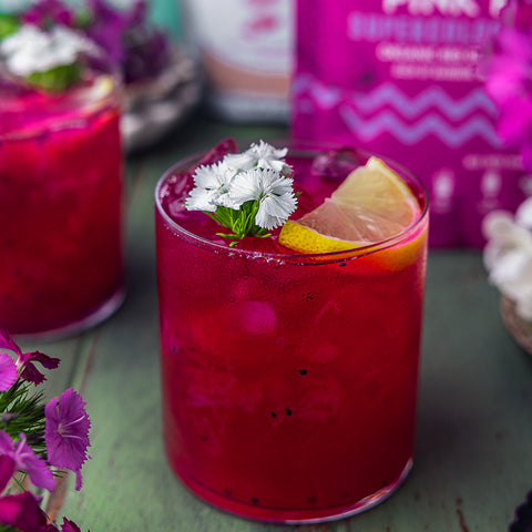 Flamingo Pink Pitaya Dragon Fruit Lemonade