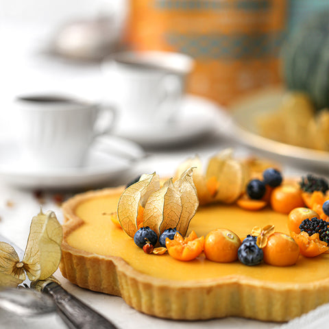 Harvest Pumpkin & Baked Sweet Potato Yam with Short Crust Tart