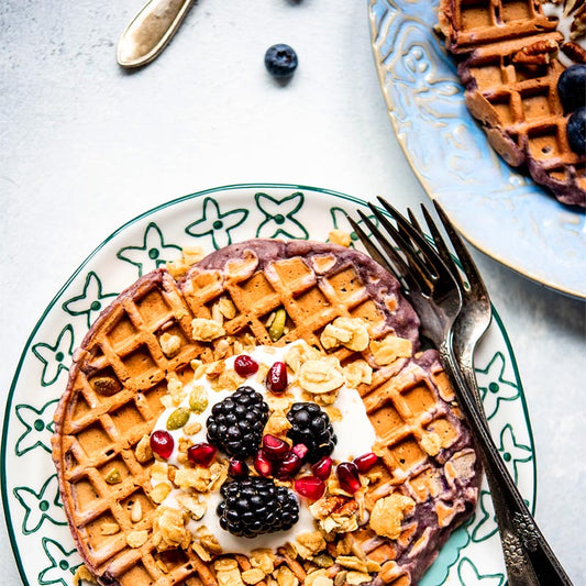 Suncore Foods Lilac Taro Yam Purple Sweet Potato Waffles