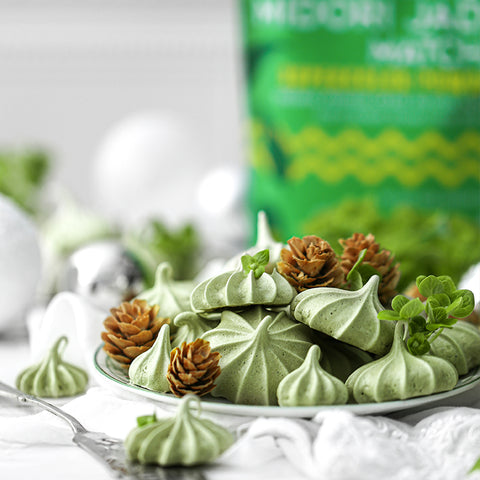 Matcha Meringue Kisses