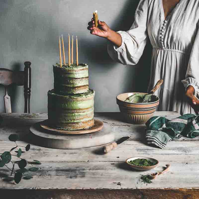 Suncore Foods Matcha White Chocolate Layer Cake