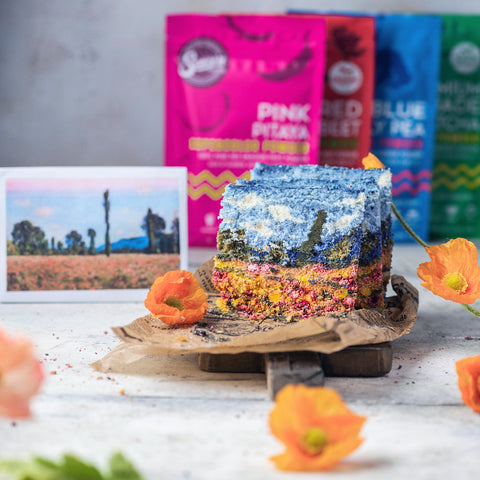 Monet's Poppy Field Cake