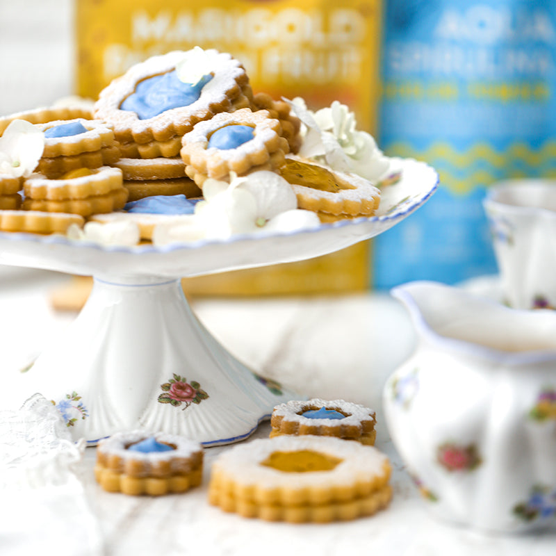 Suncore Foods Passion Fruit & Blue Coconut Linzer Cookies