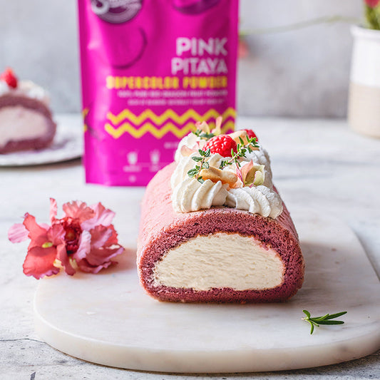 Suncore Foods Pink Pitaya Roll Cake