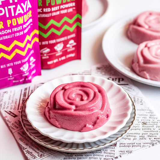 Suncore Foods Pink Pitaya Red Beet Rose Panna Cotta