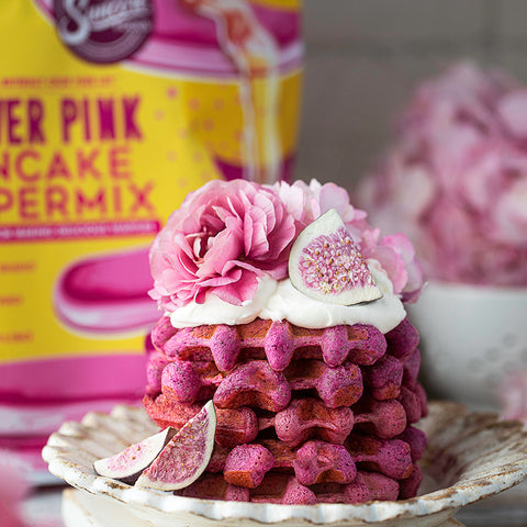 Power Pink Pitaya Waffles