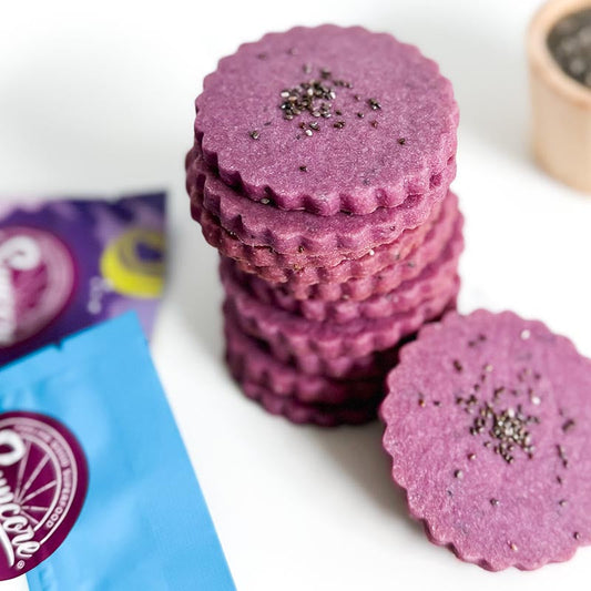 Suncore Foods Purple Chia Seed Shortbread Cookies