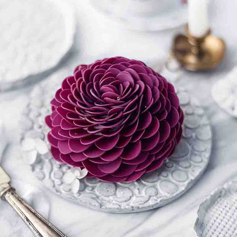 Purple Sweet Potato Ebony Carrot Blackcurrant Mousse Cake