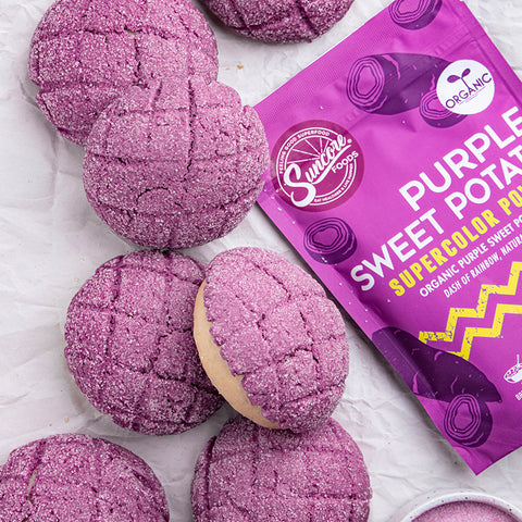 Purple Sweet Potato Melon Pan