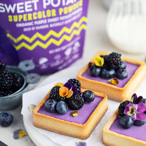 Purple Sweet Potato Mini Tarts