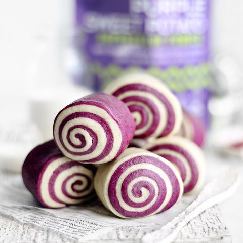 Purple Sweet Potato Steamed Buns