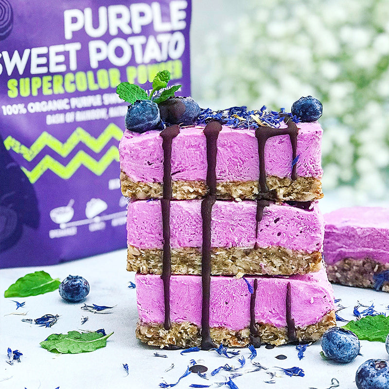Suncore Foods Purple Sweet Potato Cheesecake Bars