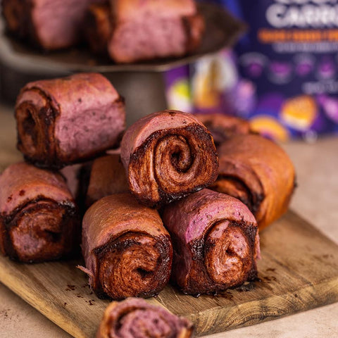 Purple Chia Cinnamon Roll