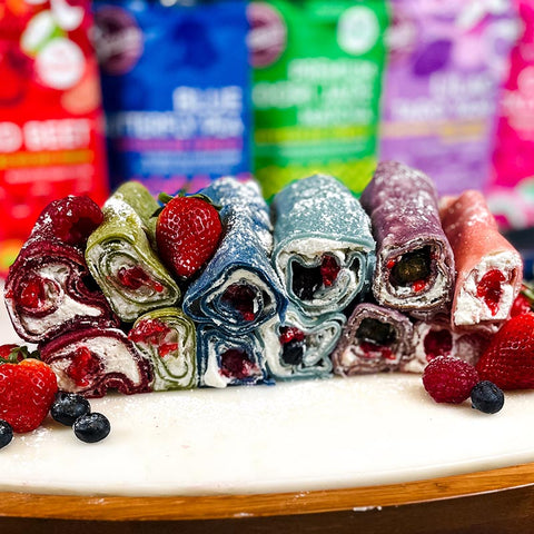 Rainbow Crepe Roll-Ups