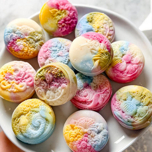 Suncore Foods Rainbow Snowskin Custard Mooncakes