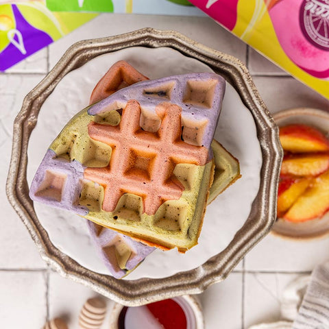 Rainbow Waffles