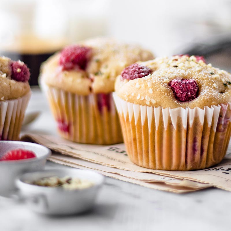 Suncore Foods® Raspberry Hemp Seed Muffins