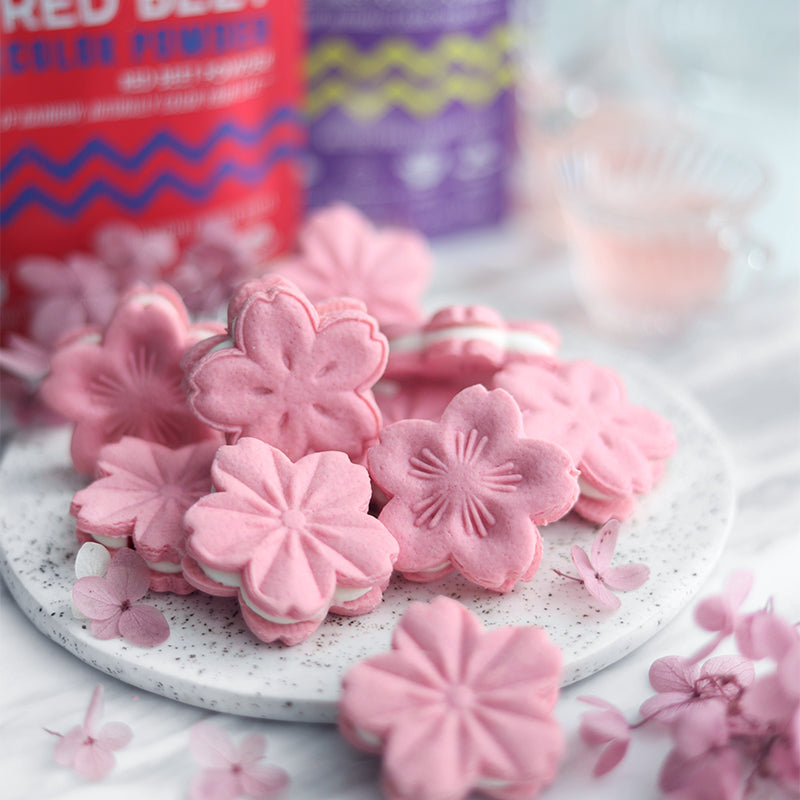 Suncore Foods Charming Red Beet & Purple Sweet Potato Sakura Cookies