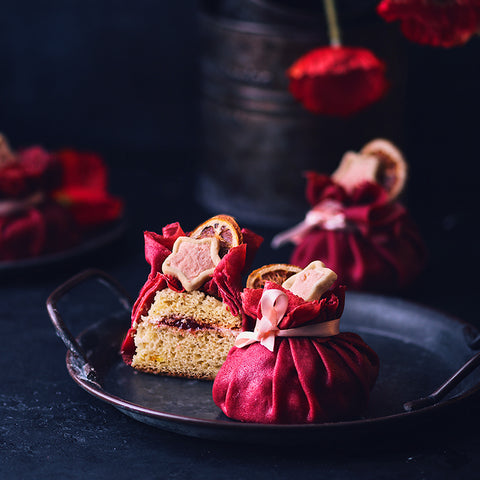 Velvety Red Beet Lucky Bag Cake