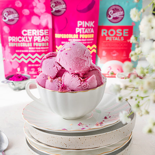 Suncore Foods® No-Churn Rose Pink Pitaya Ice Cream