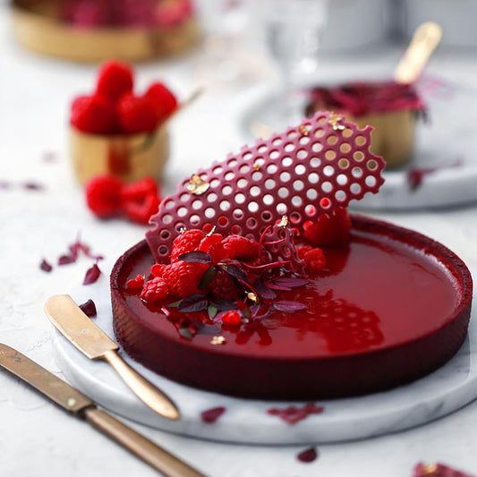 Suncore Foods® Ruby Raspberry Tart with Maroon Almond Sable