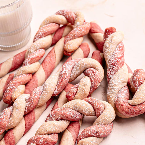 Shortbread Candy Cane Cookies