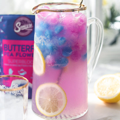 Sparkling Blue Butterfly Pea Flower Lemonade