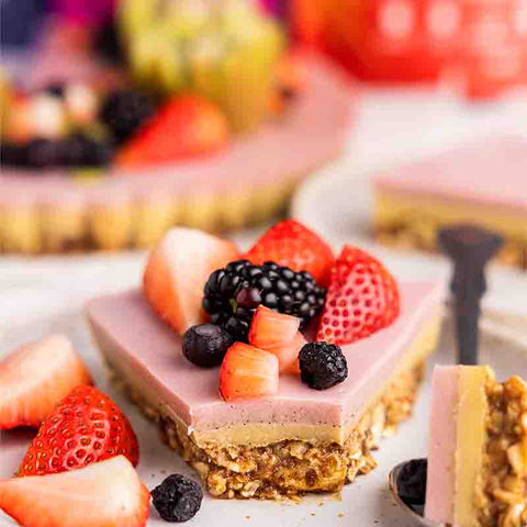 Rainbow Layered Fresh Fruits Tart