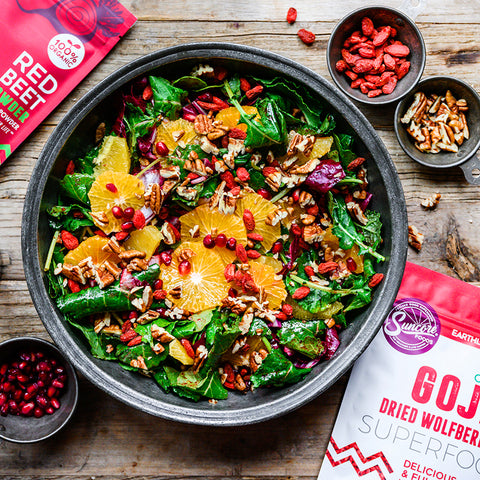 Rainbow Goji Berry Red Beet Salad