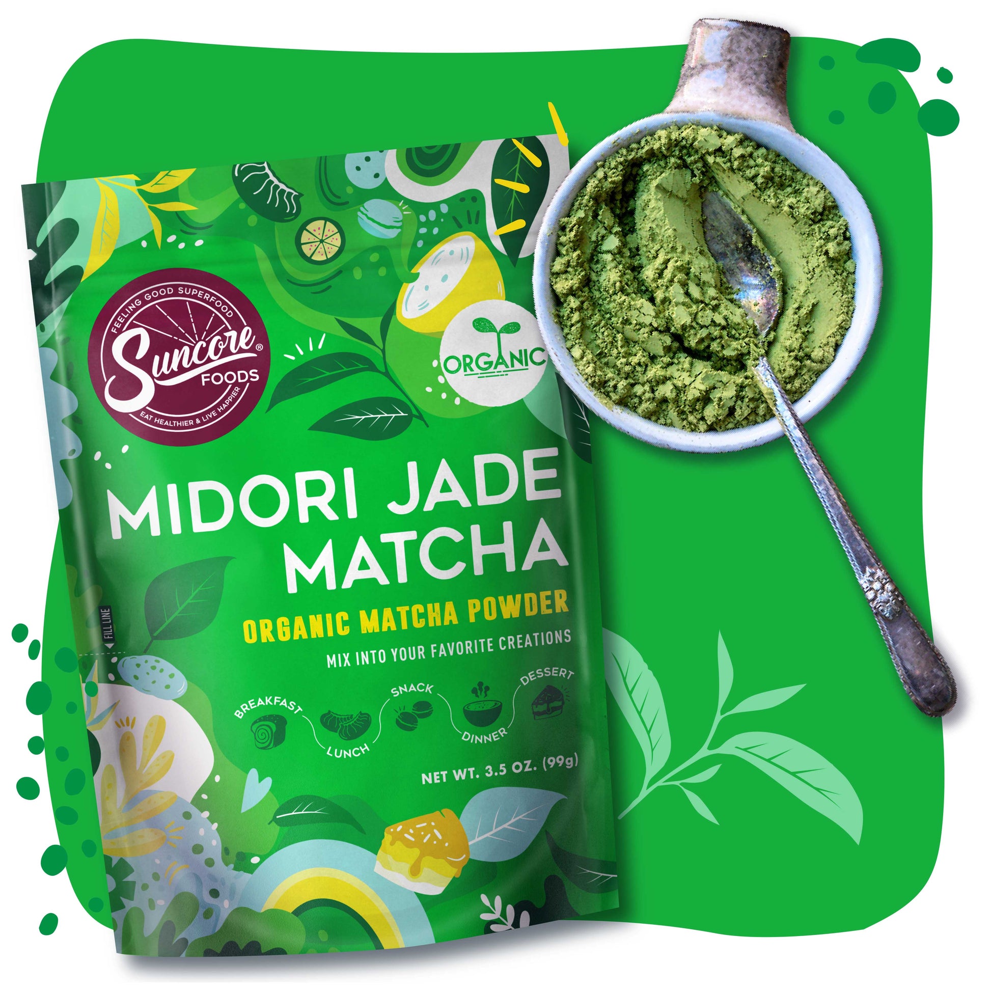 Midori Jade Matcha Powder - Quality Powders & Flakes from Suncore Foods - Just $19.99! Shop now at Suncore Foods Inc.