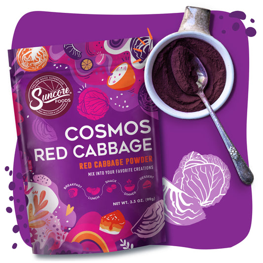 Cosmos Red Cabbage Powder - Quality Powders & Flakes from Suncore Foods - Just $19.99! Shop now at Suncore Foods Inc.