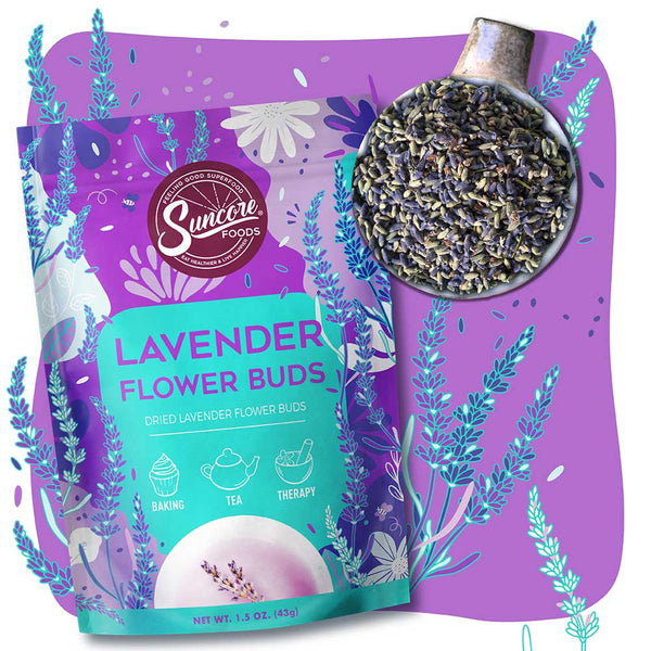 Lavender Flower Buds - Premium Quality Edible Blooms from Suncore Foods - Just $10.59! Shop now at www.suncorefoods.com